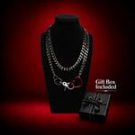 Double Heart Choker · choker necklace for couples