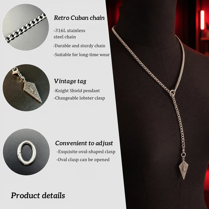 Slip Chain Dolk details zilver