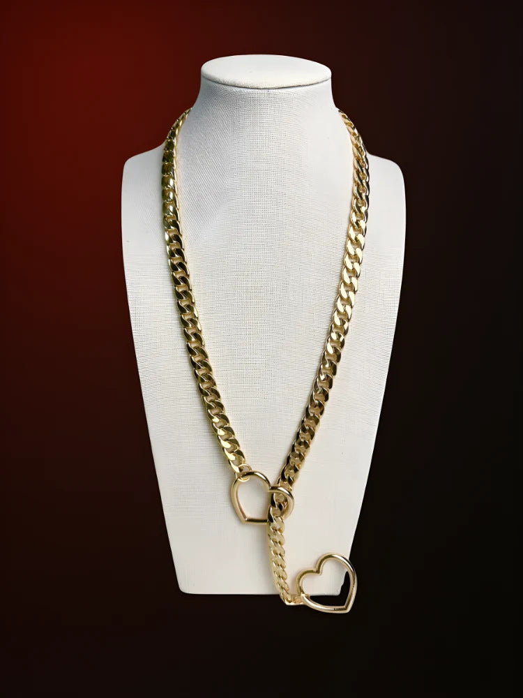 Slip Chain Hart goud