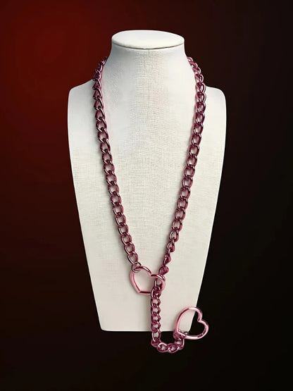 Slip Chain Hart roze
