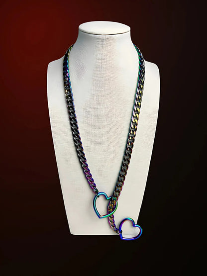 Slip Chain Hart regenboog